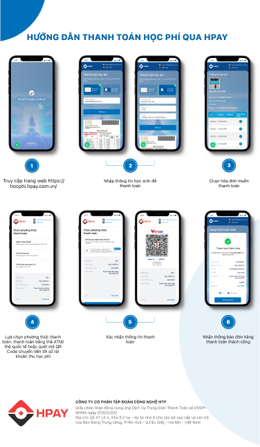 Hướng dẫn thanh toán học phí qua HPay